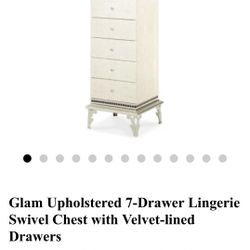 Swivel Lingerie Chest With Mirror 