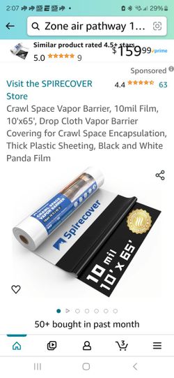 Crawl space vapor barriers