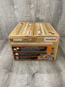 Generac 50-Amp HomeLink Upgradeable Manual Transfer Switch