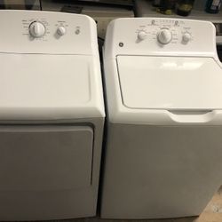 GE SUPER CAPACITY WASHER & DRYER SET