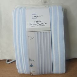 Mainstays  Fabric Shower Curtain