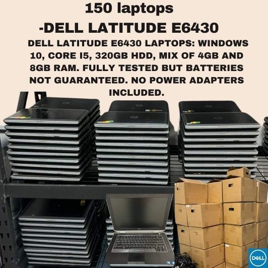 170 DELL LAPTOPS GRADE A -$4900