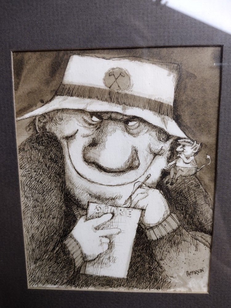 Gary Patterson's Golfer And The Devil Print