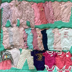 Huge big lot of baby girl clothing 0-3 months 