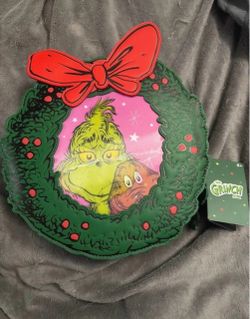 The Grinch Christmas Wreath Crossbody Bag