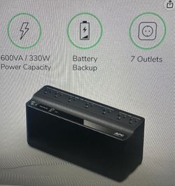 APC UPS Battery Backup 600VA 330W 7 Outlets