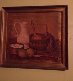 Oil on canvas, Still art painting