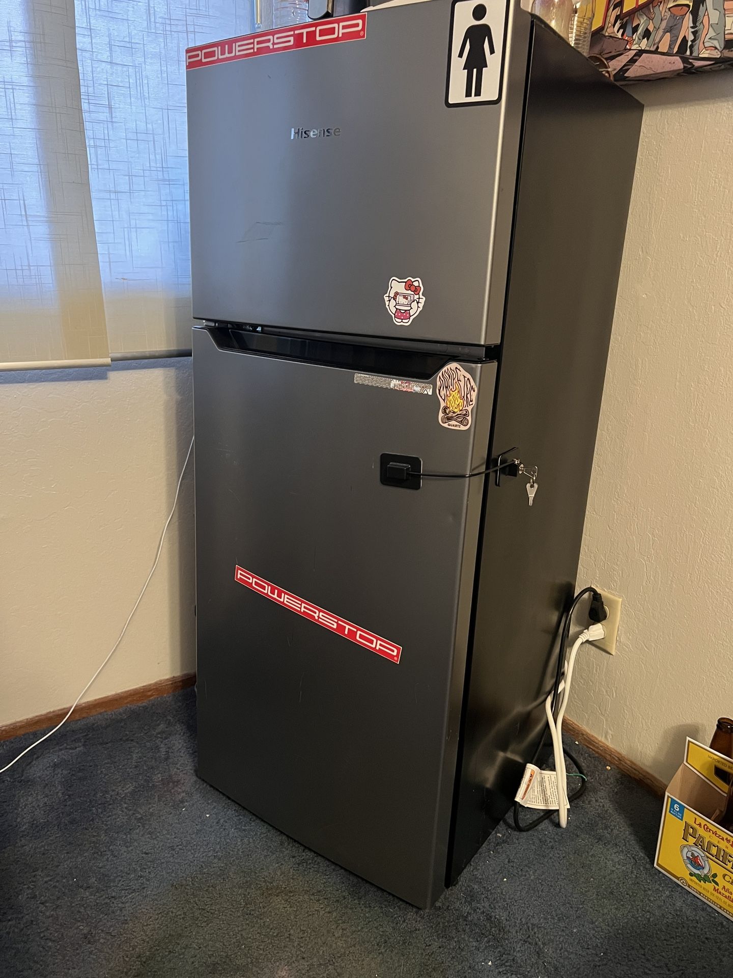 Mid Size Refrigerator With Freezer.