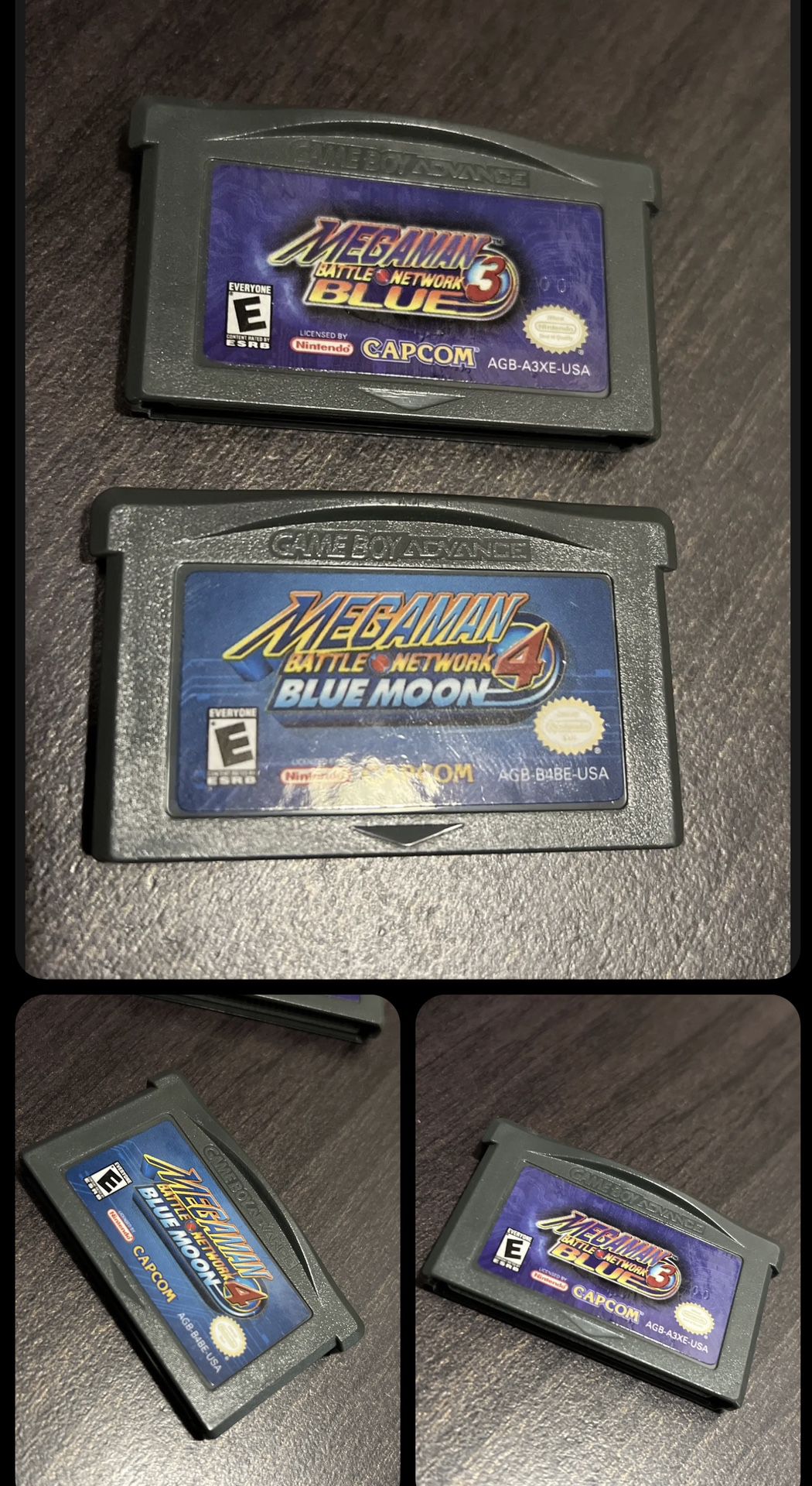 Megaman 3 & 4 Nintendo Advance games