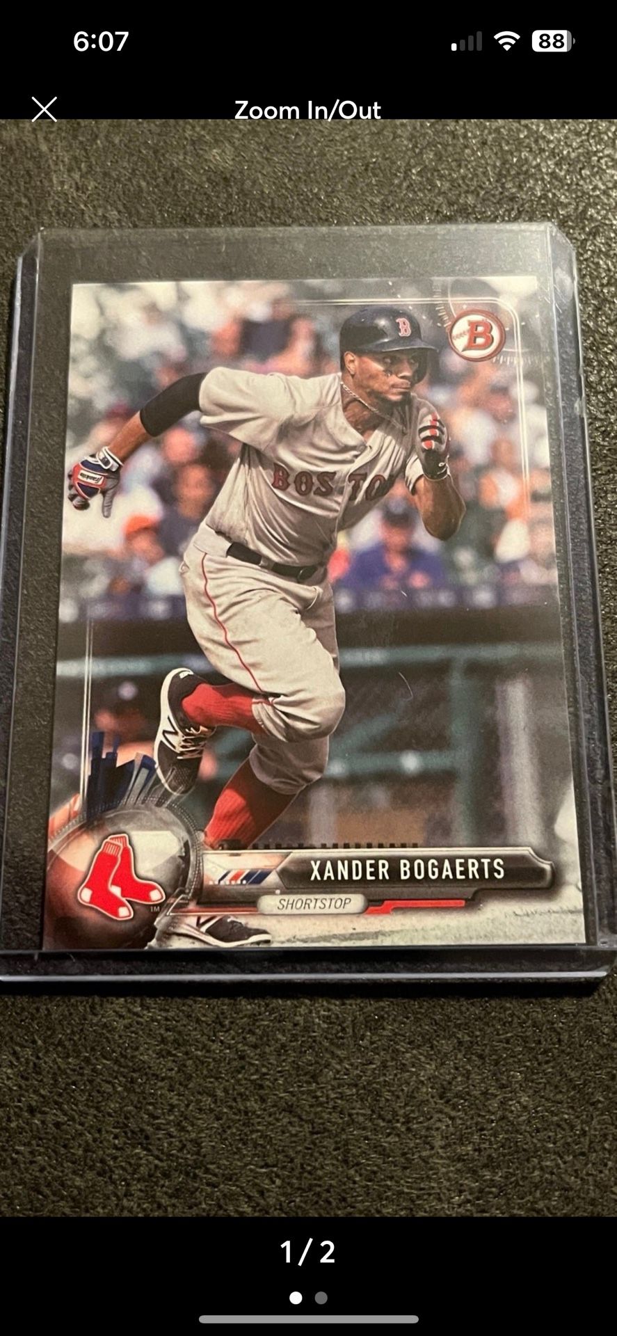 2017 Bowman Baseball # 76 Xander Bogaerts Boston Red Sox