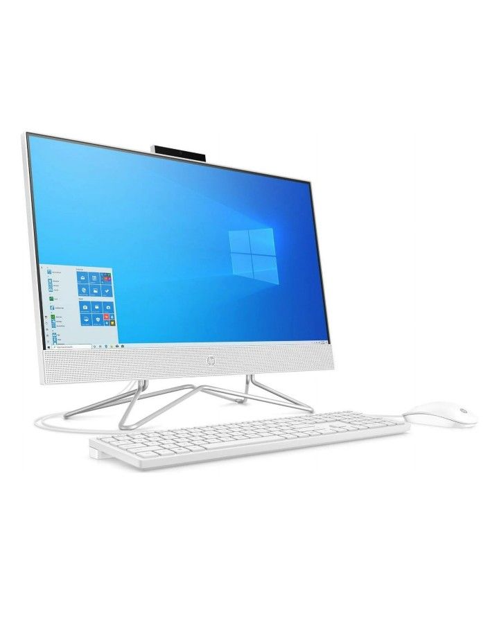 HP All In One Desktop Computer With Keyboard And Mouse As Well As HP Printer All In One