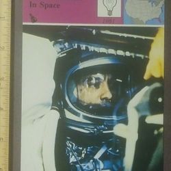1979 Panarizon Astronaut Alan Shepard Mercury Program Spacecraft Freedom 7 NASA Large Over-sized Card Collectible Vintage Japan
