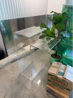 CB2 Acrylic Nesting Tables