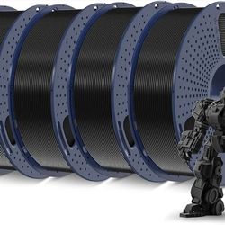 SUNLU 4KG 3D Printer Filament PLA Plus 1.75mm Black, Neatly Wound PLA+ Filament 1.75mm
