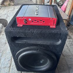 Subwoofer And Amplifier (no cables)
