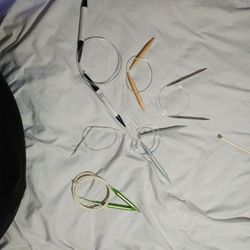 6 Sets Of Wires Knitting Needles 