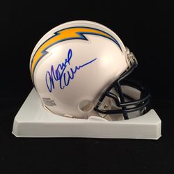 Former San Diego chargers head coach Norv Turner signed helmet