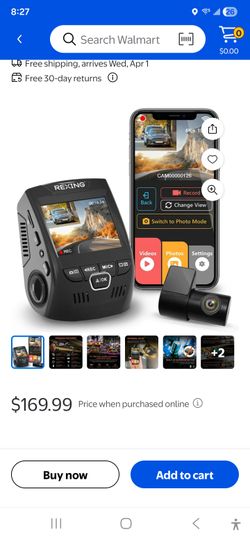 REXING VIP 4k front and rear dash cam