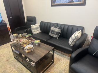 Black Modern Living Room set