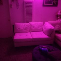 2 Seater Leather Couch 