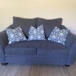 Dark Gray Loveseat Couch