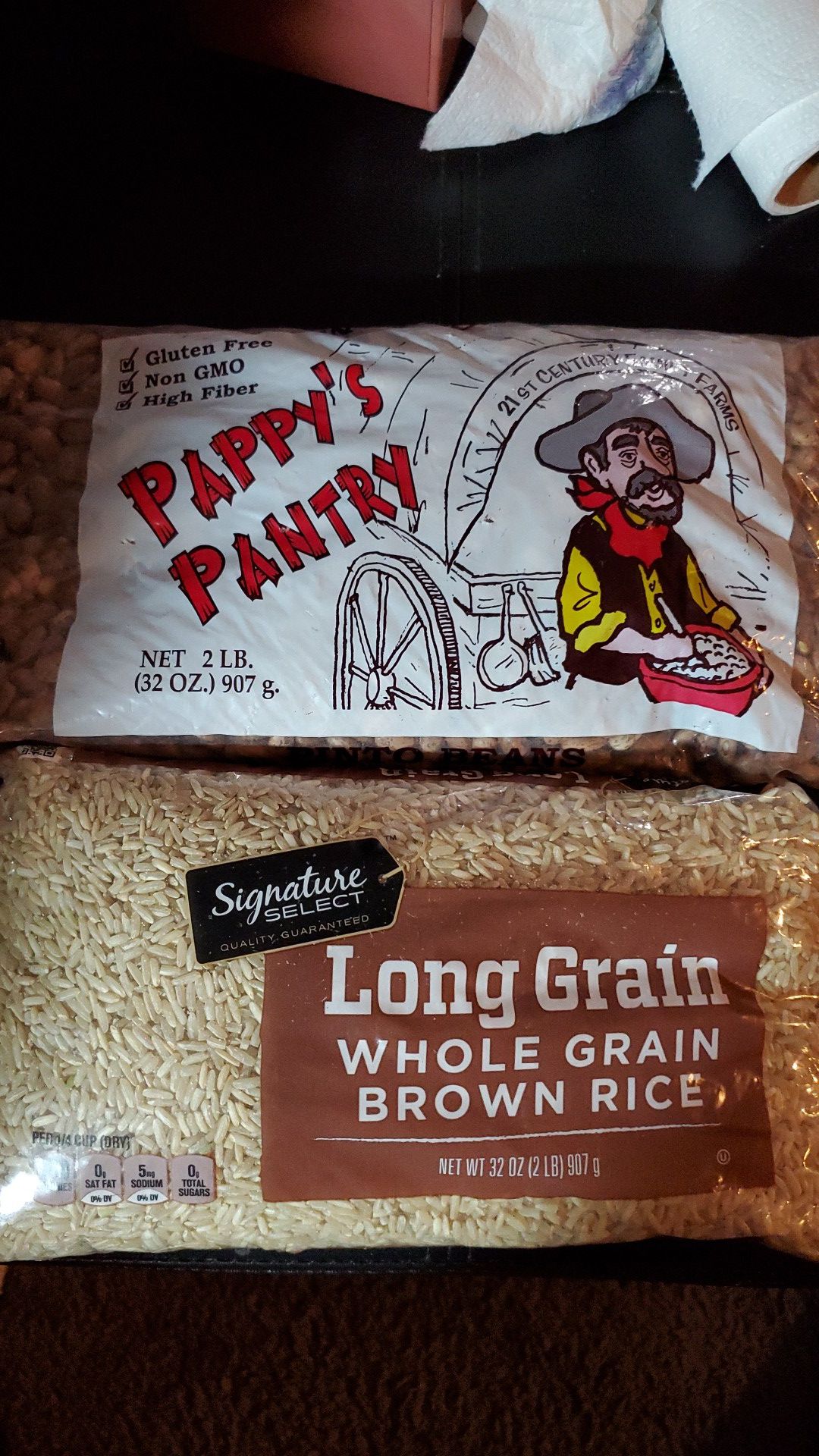 2 lb pinto beans / 2 lb long grain brown rice both for $2