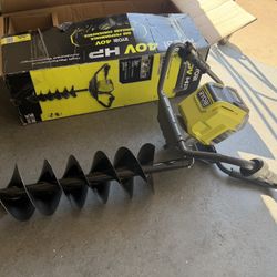 Ryobi 40V 8in Auger *Tool Only