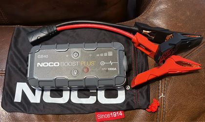 NOCO Boost Plus car battery starter and USB charger