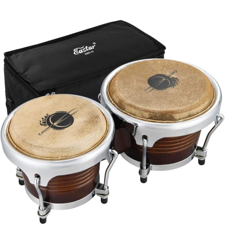 Eastar Bongo Drums 7'' and 8'' for Professional Special Antique Finish, EBO-21