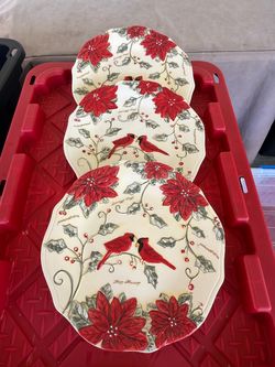Holiday Plates Set of 3