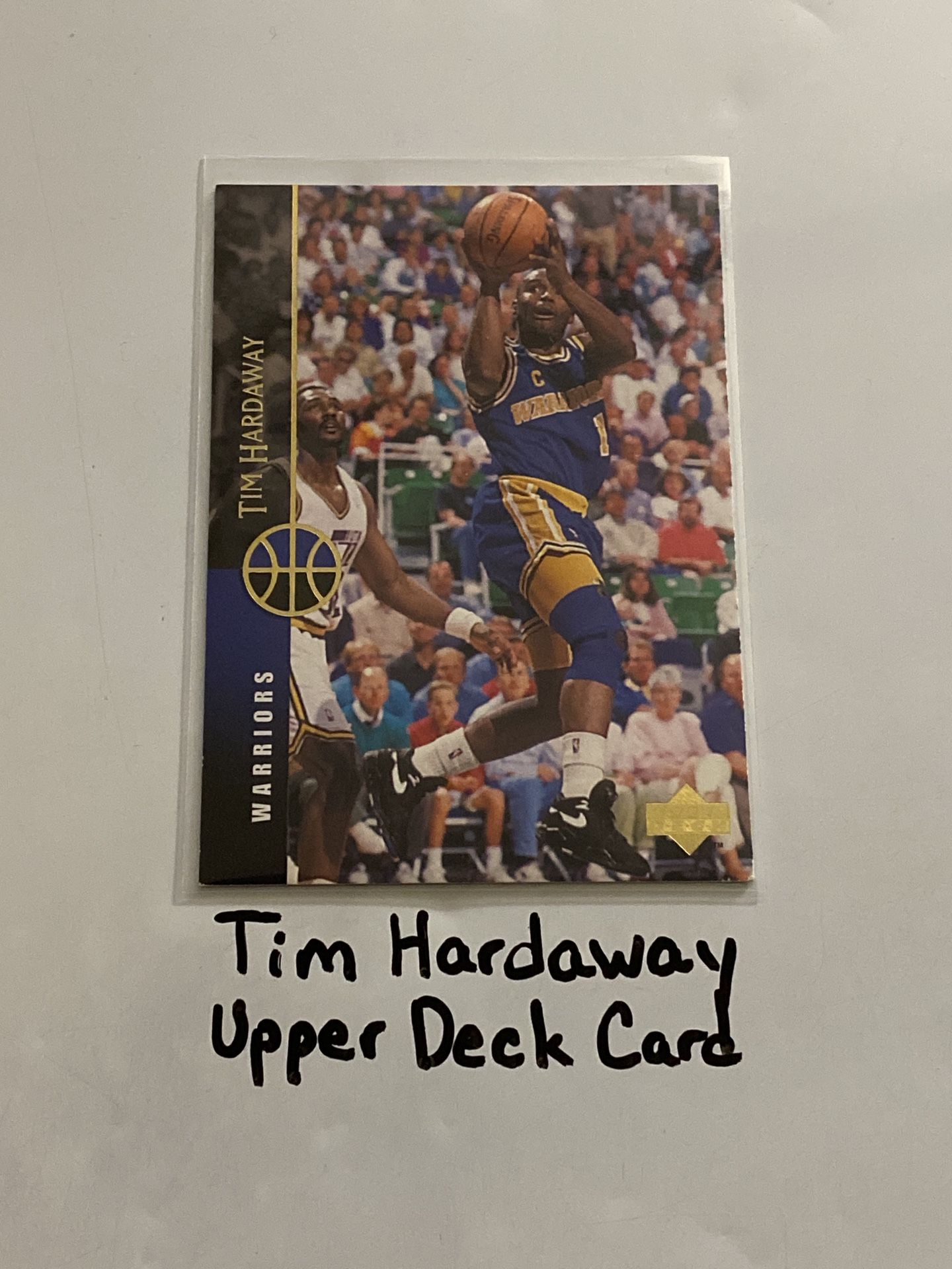 Tim Hardaway Golden State Warriors Hall of Fame Guard Upped Deck Card.