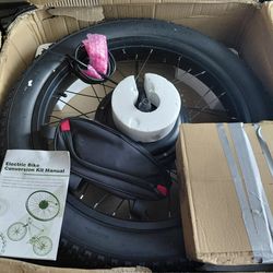 NEW IN BOX! 24x4 Fat Tire 48V 1500w Front Wheel Ebike complete Conversion Kit w/new Tire upto 31Mph