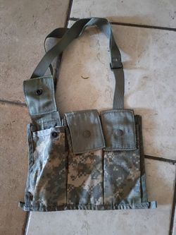 Military ACU Camo Magazine Chest Rig Pouch