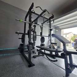 Smith Machine 2001 | Multi-Use Adj Bench | Gym Equipment | Fitness | Squat Rack | Excercise |🔴WEIGHTS AND BARBELL SOLD SEPARATELY 🔴 FREE DELIVERY 🚚