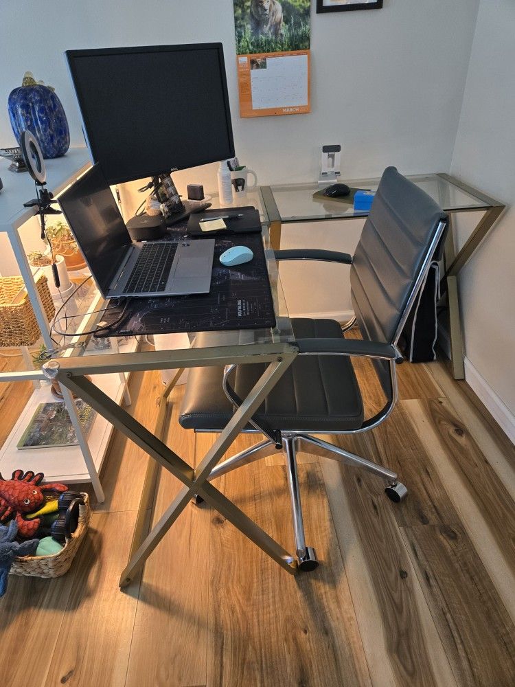 Glass Desk