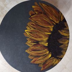 Table Handpainted Sunflower 