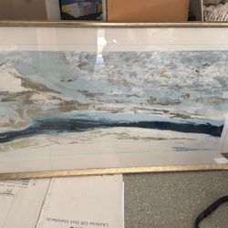 Abstract Beach Scene Wall Art