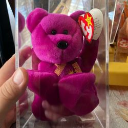 Millennium Bear Beanie Baby Heart Tag And Tush Tag Error
