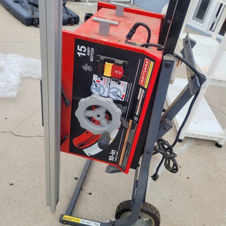 Craftsman Portable Table Saw for Sale in Arcadia CA OfferUp
