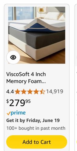 King Visco Mattress topper