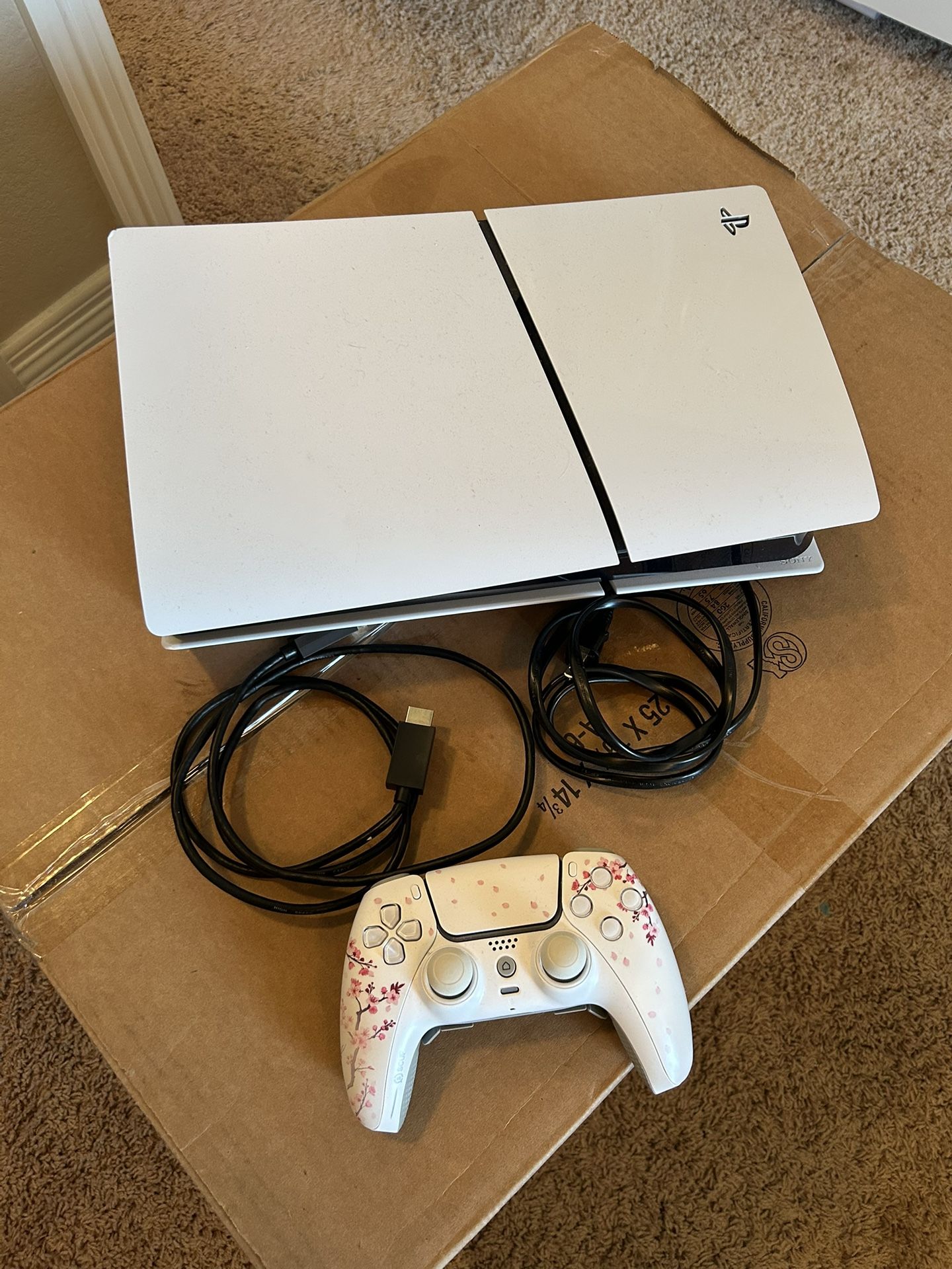 PlayStation 5 Slim W/ Scuf Cherry Blossom Reflex FPS Controller