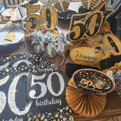 50th BIRTHDAY PARTY DECORATIONS 