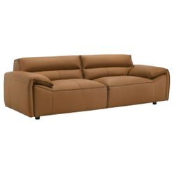 New 100% Top Grain Leather Luxury Couch