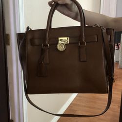 Michael Kors Brown Satchel Bag 