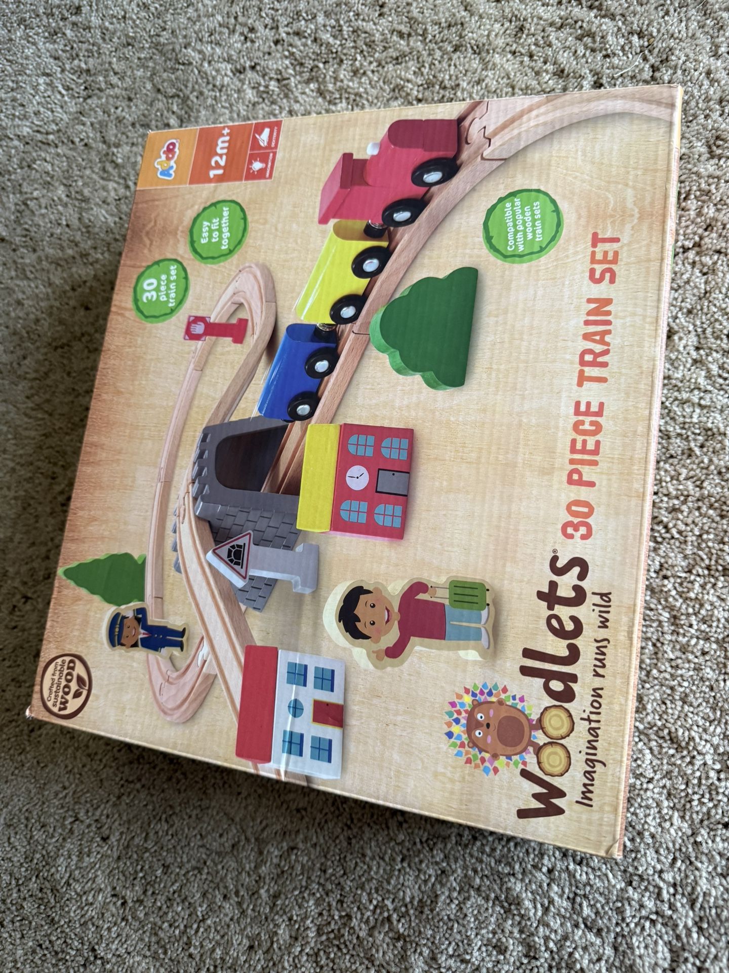 Wooden train set COMPLETE