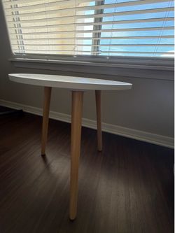Modern White Accent Side Table