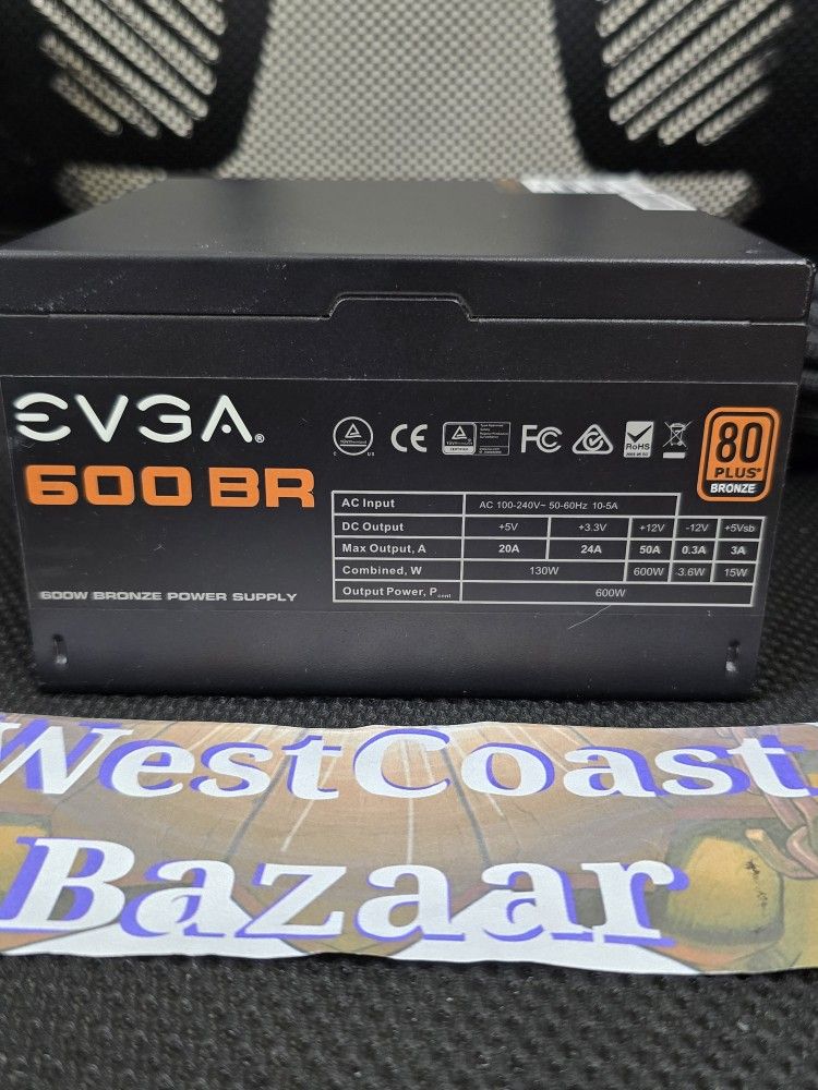 EVGA 600WATT 80+ BRONZE PSU 