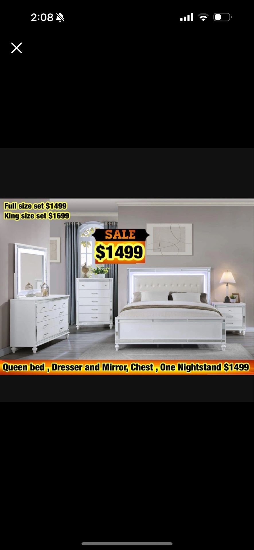 Brand New Complete Bedroom Set For $1499