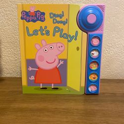 Peppa Pig - Ding! Dong! Let's Play! Doorbell Sound Book - PI Kids Book
