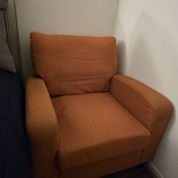 Orange Colored Arm Chair 